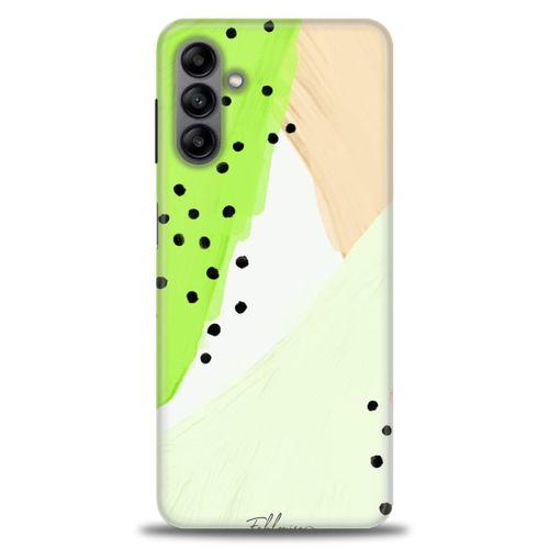 Samsung Galaxy A04S Kılıf HD Baskılı Kılıf - Fıstık Yeşili + Tam Ekran Koruyucu