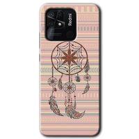 Xiaomi Redmi 10C HD Baskılı Kılıf + 9D Tam Ekran Koruyucu - Mandala Retro