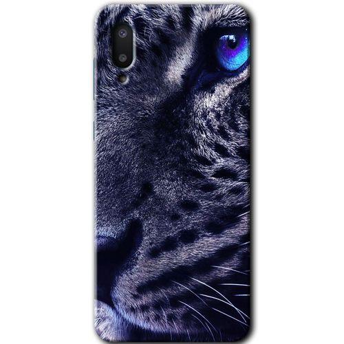 MRCİLETİSİM Samsung Galaxy A02 Kılıf Baskılı Kapak - Kaplan +Tam Kaplayan Mat Seramik