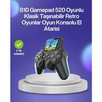 500 Oyunlu Nostaljik El Tipi Oyun Konsolu, Taşınabilir Şarjlı Cihaz, Renkli Ekran Ve Tv Destekli