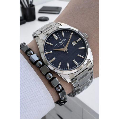 Lee Cooper Erkek Kol Saati 50 Metre Suya Dayanıklı Çelik Kordon + Bileklik Hediyeli VS.BLKT.0838