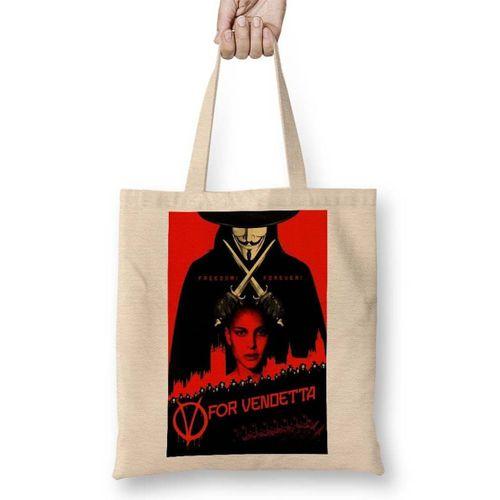 V For Vendetta Freedom Bez Çanta Uzun Saplı
