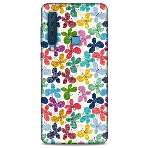 Samsung Galaxy A9 2018 Kılıf Kelebek Etkisi (35) Fit Design Kılıf Karışık Renkli