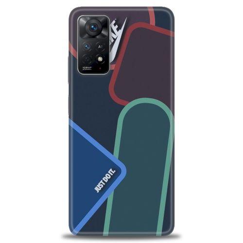 Xiaomi Redmi Note 11 Pro Kılıf HD Baskılı Kılıf - Just Do It + Tam Ekran Koruyucu