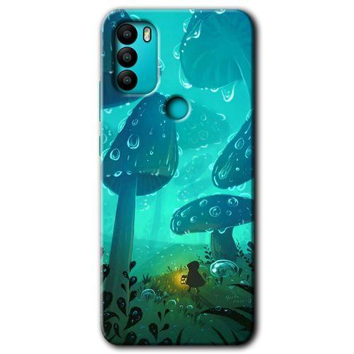 GM 21 Plus Kılıf HD Desen Baskılı Arka Kapak - Silhoutte Dropss + Kırılmaz Cam