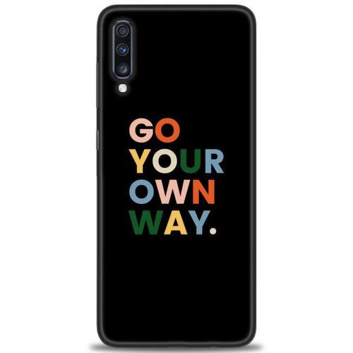 Samsung Galaxy A70 Kılıf HD Baskılı Kılıf - Go Your + Tam Ekran Koruyucu