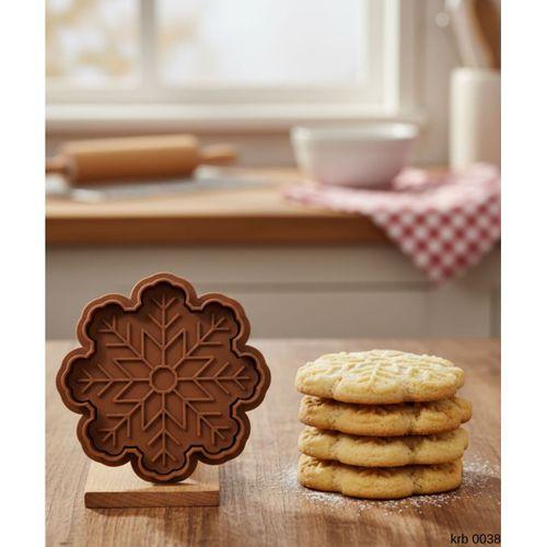 Kar Tanesi Kurabiye Kalıbı – Çift Parça Hamur Kesici, Şeker Hamuru ve Oyun Hamuru İçin