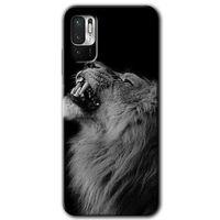 Poco M3 Pro Kılıf HD Desen Baskılı Arka Kapak - Lion + Kırılmaz Cam