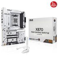 ASUS X870 MAX GAMING WIFI7 W, 4xDDR5, 3xM2, HDMI, DP, Type-C, Wi-Fi 7, Bluetooth v5.3, AM5 Soket GAMING Anakart