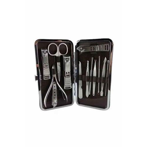 12 Parça Manikür Pedikür Seti Özel Deri Çanta El Ayak Bakımı Akne Ve Sivilce Temizleme
