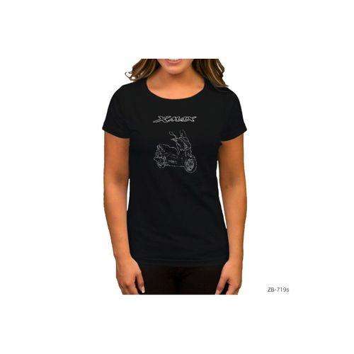 Xmax Skecthing Siyah Kadın Tişört