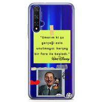 Huawei Nova 5t Kılıf Caps Walt Disney Arka Kapak Koruma Desenli Full Koruyucu
