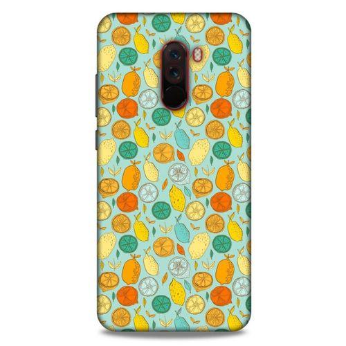 Frutix Turunç 02 Xiaomi Pocophone F1 Kılıf Desenli Silikon