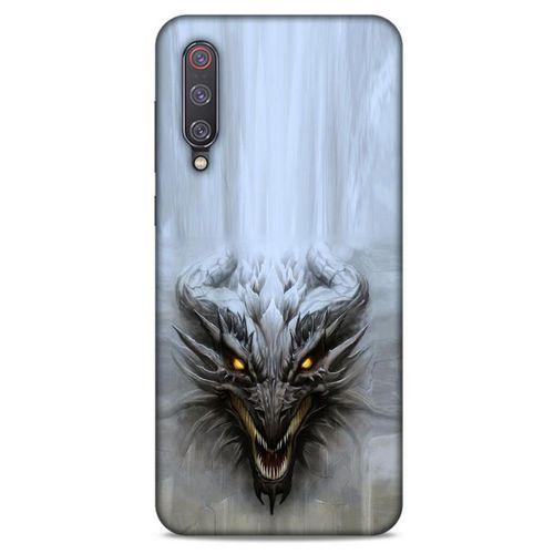 Xiaomi Mi 9 Kılıf Dragons (11) Tam Koruma Beyaz Ejderha