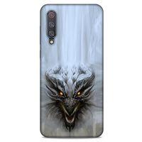 Xiaomi Mi 9 Kılıf Dragons (11) Tam Koruma Beyaz Ejderha