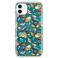 Apple iPhone 11 Kılıf Deodorant Sabun Doodle Arka Kapak Koruma Desenli Full Koruyucu