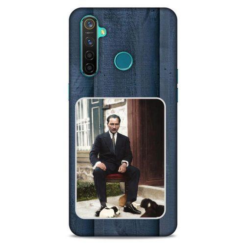 Oppo Realme 5 Pro Kılıf Atatürk (37) Silicone Cover Laci Ahşap