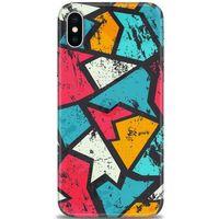 iPhone XS Max Kılıf HD Baskılı Kılıf - Grafiti + Tam Ekran Koruyucu