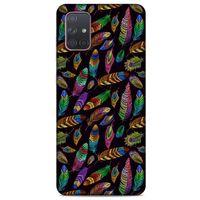 Samsung Galaxy A71 Kılıf Desenli Özel Seri Tüyler (15) Antişok Kılıf