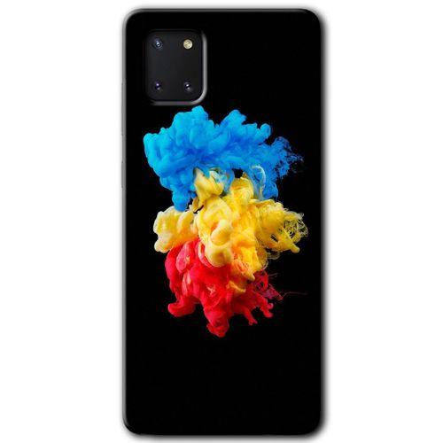 Samsung Galaxy Note 10 Lite Kılıf Baskılı Kapak - Black 1 +Tam Ekran Koruyucu