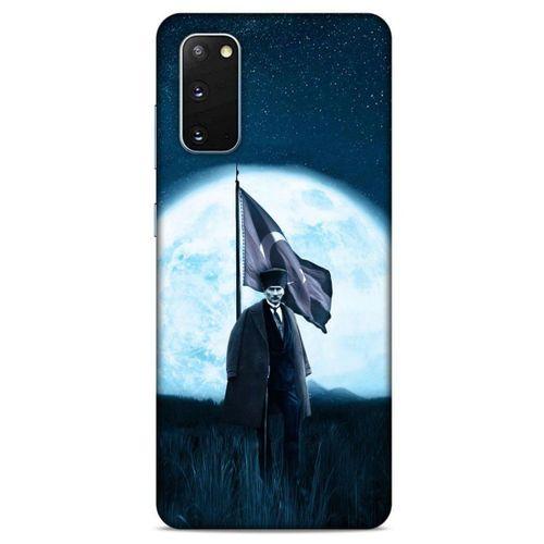 Samsung Galaxy S20 Kılıf Atatürk (45) Liquid Air Kılıf Ay Işığı