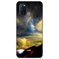 Lopard Oppo A92 Uyumlu Kılıf Gece'S (17) Tasarım Kılıf Sarı