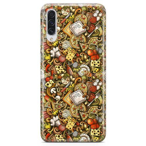 Samsung Galaxy A30s Kılıf Doodle Restaurant Arka Kapak Koruma Desenli Full Koruyucu