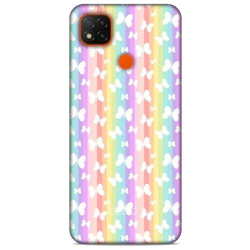 Xiaomi Redmi 9C Kılıf Kelebek Etkisi (11) Tam Koruma Su Yeşili