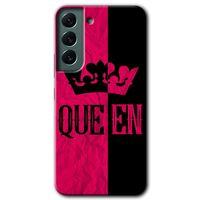 Samsung Galaxy S22 HD Baskılı Kılıf + 9D Tam Ekran Koruyucu - Queen