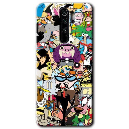 BeRa Aksesuar Xiaomi Redmi Note 8 Pro Kılıf Baskılı Kapak - Süper Çizgi Kahramanlar +Tam Kaplayan Mat Seramik