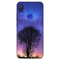 Lopard Xiaomi Redmi Note 7 Uyumlu Kılıf Gece'S (29) Arka Koruma Kılıfı Ağaç