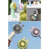 Telefon Tutuculu Şarjlı Mini El Fanı