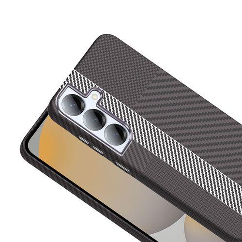 Galaxy S25 Kılıf M-safe Şarj Özellikli Karbon Fiber Görünümlü Zore Gros Kapak