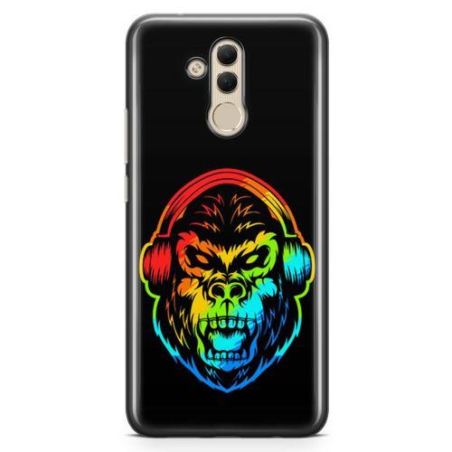 Huawei Mate 20 Lite Kılıf Goril Colorful Arka Kapak Koruma Desenli Full Koruyucu