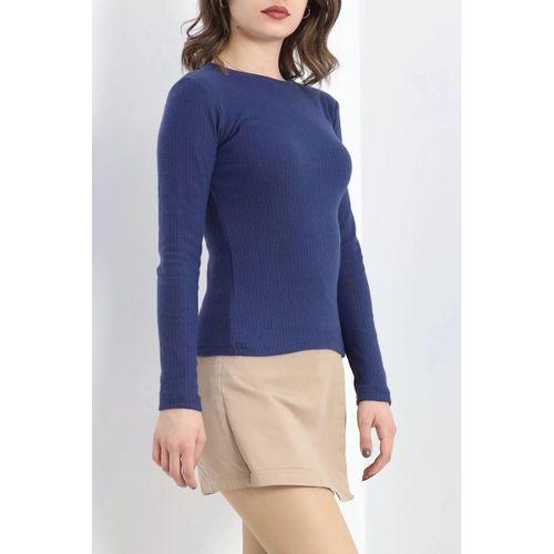 pilelistore Raporlu Bisiklet Yaka Body Lacivert