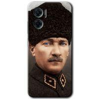 Xiaomi Redmi 10 5G HD Baskılı Kılıf + 9D Tam Ekran Koruyucu - Başkomutan Atatürk