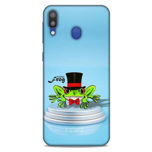 Samsung Galaxy M20 Kılıf FunnyMaX (7) Telefon Kılıfı Açık Mavi Kurbağa