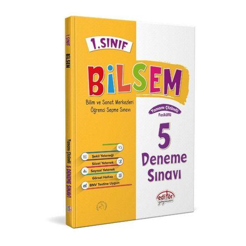 1. Sınıf Bilsem Hazırlık 5 Deneme Editör Yayınları