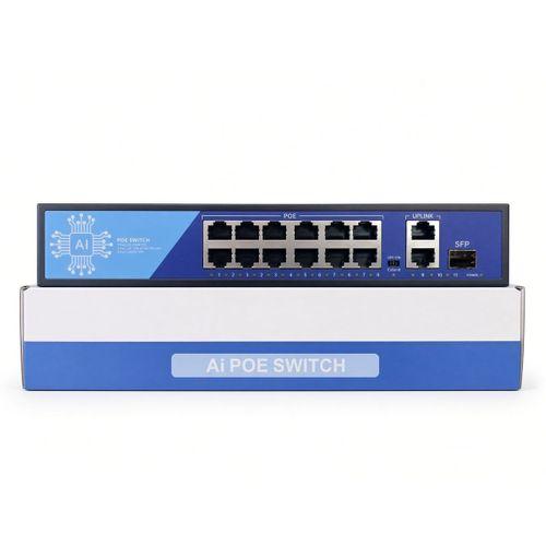 EZCOOL EZ-08PSF-SFP 8 PORT 8FE+2GE+1SFP 120W GİGABİT POE SWİTCH