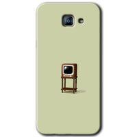 Galaxy A8 2016 Kılıf HD Desen Baskılı Arka Kapak - Retro-TV + Kırılmaz Cam