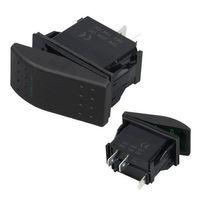 PowerMaster ﻿İnce Işık Sembollü Işıklı 3 Pinli On-Off 12-24V Marin Switch