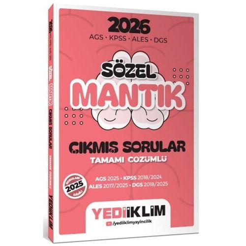 2026 AGS KPSS ALES DGS Sözel Mantık Tamamı Çözümlü Çıkmış Sorular Yediiklim Yayınları