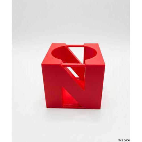 Kırmızı Centikli Harf Seklinde Mini Dekoratif Saksi Ismine Ozel Bas Harf Tasarim Masa Ustu Ofis Dekoru 7 Cm