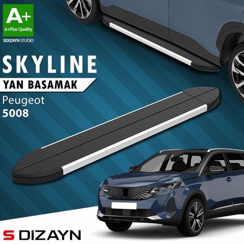 S-Dizayn Peugeot 5008 2 Skyline Aluminyum Yan Basamak 203 Cm 2017-2023 A+ Kalite