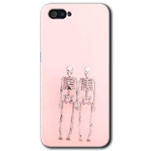 Realme C2 Kılıf HD Desen Baskılı Arka Kapak + Temperli Cam - Yaşayan Çift