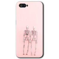 Realme C2 Kılıf HD Desen Baskılı Arka Kapak + Temperli Cam - Yaşayan Çift