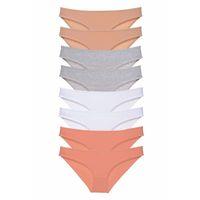 8 adet Süper Eko Set Likralı Kadın Slip Külot Ten Gri Beyaz Pudra