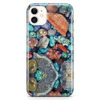 Apple iPhone 11 Kılıf Pebbles Taşlı Arka Kapak Koruma Desenli Full Koruyucu