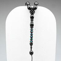 Oltu Taşı Özel Seri Palmiye Desen İmame Oyma İşçilikli Tespih