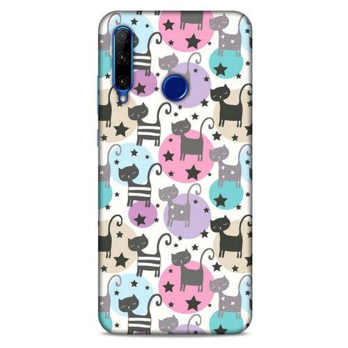 Lopard Huawei Y6P Uyumlu Kılıf Kediler (9) Kılıf Puantiyeli Kedi